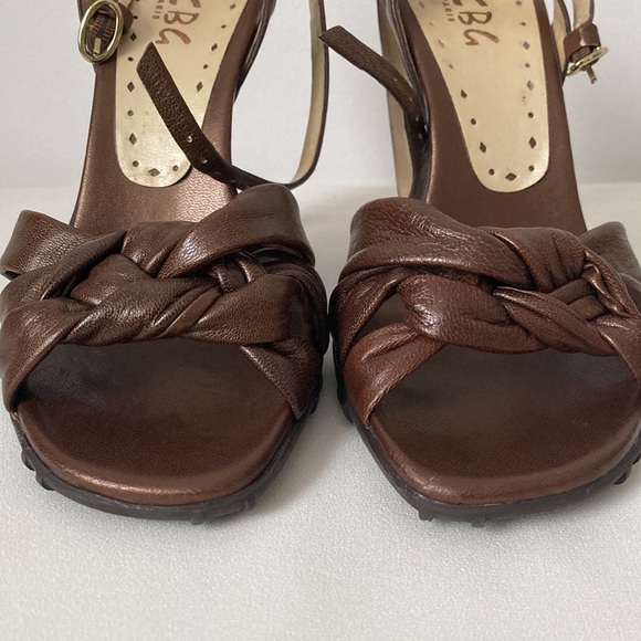 BCBG Paris Leather Strappy Heels - Picture 6 of 10